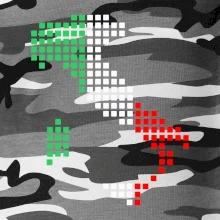 Taliansko obrys vlajka