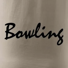 Bowling nápis písacie Bowling nápis písacie