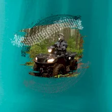 ATV štvorkolka v lese ATV štvorkolka v lese