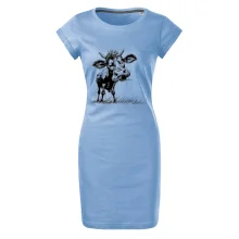 Čiernobiela karikatúra krava stojaca Čiernobiela karikatúra krava stojaca