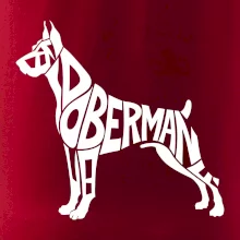 Doberman - nápis v tele