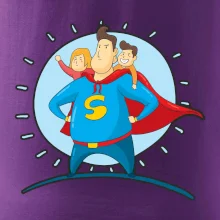 Táta superman - dievča a chlapec