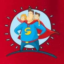 Táta superman - dievča a chlapec