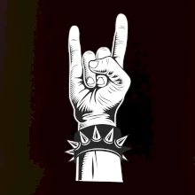 Rock ruka s náramkom