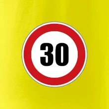 Dopravná značka - obmedzenie rýchlosti 30