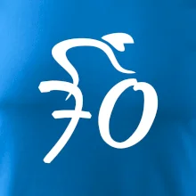 Cyklista oslavuje sedemdesiatku (70)