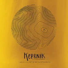 Keprník - vrstevnice v kruhu