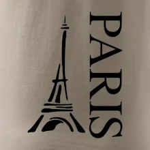 Paris nápis Eiffelovka na výšku Paris nápis Eiffelovka na výšku