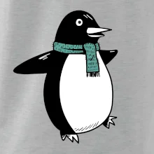 Tučniak so zeleným šálom