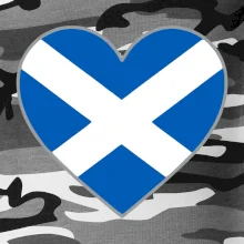 Škótske srdce na prsník