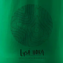 Lysá hora - vrstevnice v kruhu