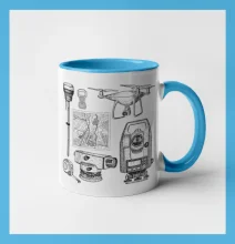 Geodet teodolit dron