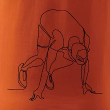 Bežec na štarte jedným ťahom