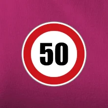 Dopravná značka - obmedzenie rýchlosti 50