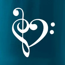 Husľový kľúč srdce