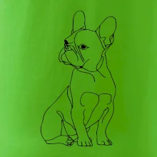 Francúzsky buldoček čierna kresba