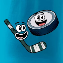 Parové tričko - Puk a hokejka