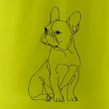 Francúzsky buldoček čierna kresba