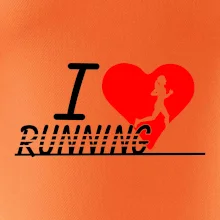 I love running dievča