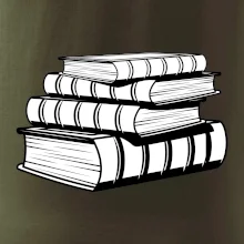 Knihy čiernobiele na sebe