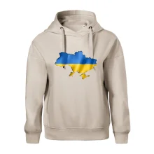 Ukrajina vlajka mapa