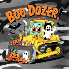 Halloweensky boo dozér