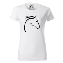 Kôň - hlava silueta