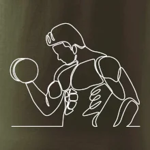 Fitness muž jedným ťahom Fitness muž jedným ťahom