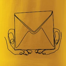 Obálka pôšták jedným ťahom Obálka pôšták jedným ťahom