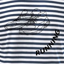 Running nápis šikmo