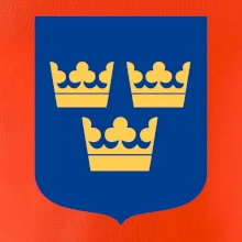 Švédsky znak tri korunky na prsník Švédsky znak tri korunky na prsník