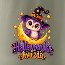 Halloweenska hviezda - sovička na mesiaci
