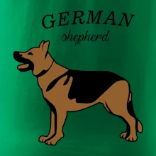Nemecký ovčiak - hnedý s nápisom Nemecký ovčiak - hnedý s nápisom