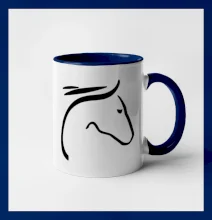 Kôň - hlava silueta