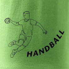 Handball nápis šikmo