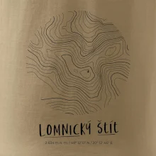Lomnický štít - vrstevnice v kruhu