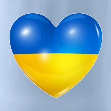 Ukrajina srdce vlajka