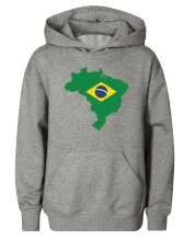 Brazília vlajka v mape