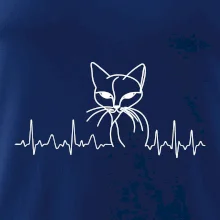 EKG krivka mačka