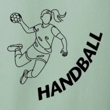 Handball nápis šikmo 1