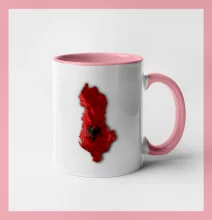 Mapa Albánsko reliéf hôr