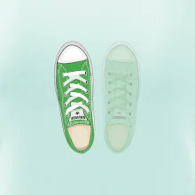 Párové topánky - zelené