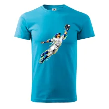 Baseballový polař chytá míček ve výskoku