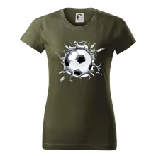 Futbalová lopta v triku Futbalová lopta v triku