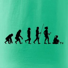 Evolúcia hubárka žena Evolúcia hubárka žena