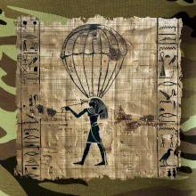 Egyptské hieroglyfy parašutista
