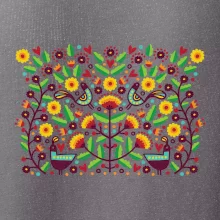 Folklór - farebne kvetiny obdĺžnik