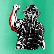Baseballový rozhodčí signalizuje strike