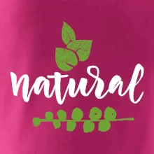 Natural - nápis v listoch