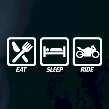 Eat sleep ride - cesta Eat sleep ride - cesta